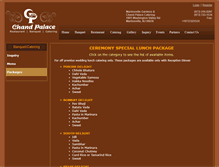 Tablet Screenshot of banquets.chandpalace.com